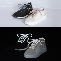 Reflexné okrúhle šnúrky - biele Reflexné okrúhle šnúrky - biele